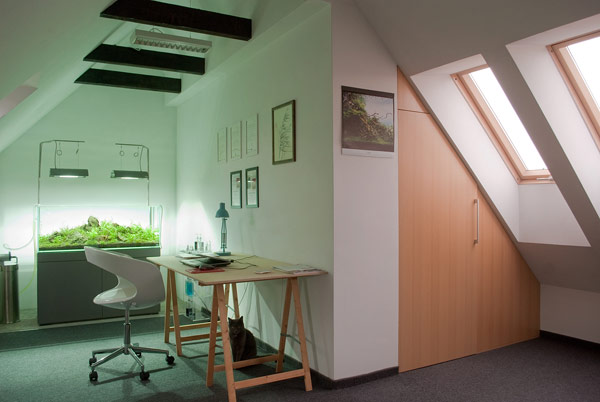 Modernes 2-Etagen-Apartment polen weiß grün wände blass