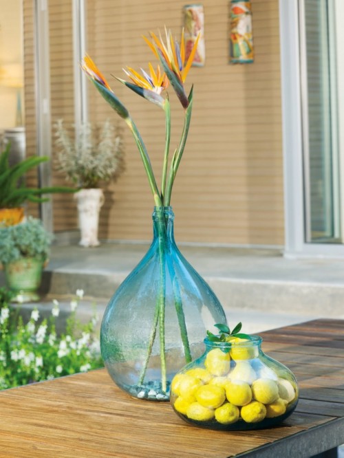 Flaschen Innendesign Vase Blume Tisch Garten
