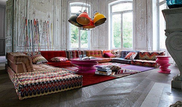 Böhmische Wohnzimmer Roche Bobois Modular Sofa fantastisches Design