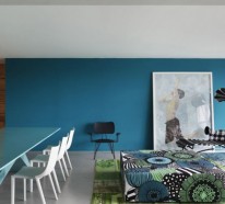 Coole Farbschemas – offene Wohnzimmer-Designs