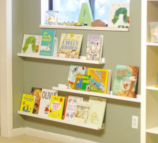 Coole Ideen Organisation von Kinderbüchereie Kinderzimmer Regal Leisten