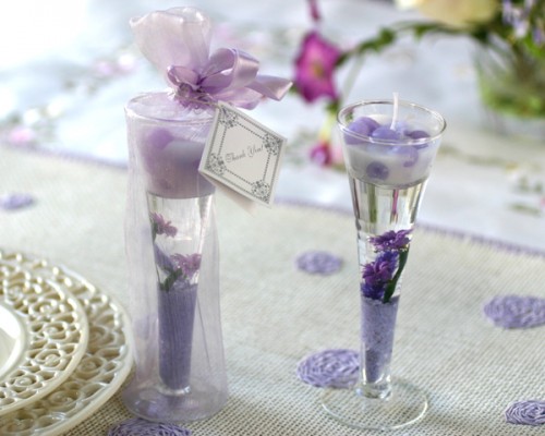 Ideen Hausdekoration mit Lavendel Kerze Tisch Dekoration