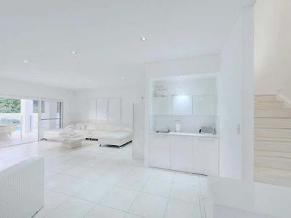 australisches Himmlisches, weißes Haus Design schlafzimmer