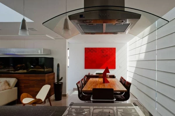brasilien modern projekt  dekorativ rot wand malerei