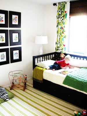 coole Kinderzimmer-Ideen Jungs Bett Teppich
