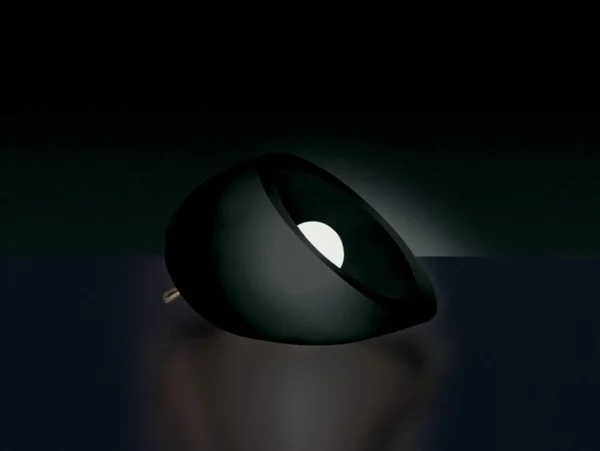 designer lampen aus technopolymer bag penta glas schwarz