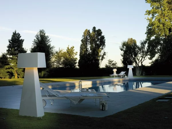 designer lampen aus technopolymer bag penta pool
