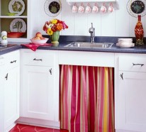 Erneuerung der Küche mit farbenfrohen Stoffen