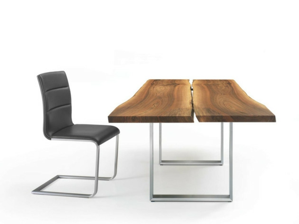  Esstische, Sitzbänke und Stühle  design holz lederstuhl