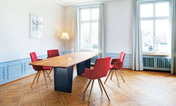  Esstische, Sitzbänke und Stühle  design rot esszimmer