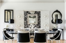 Inneneinrichtung in Schwarz Weiß – 20 Esszimmer Interieurs