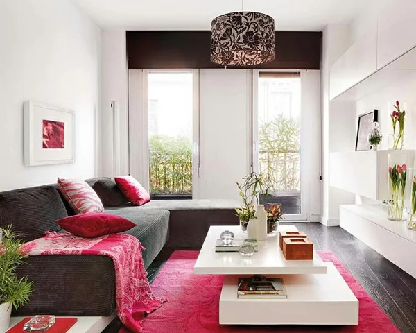 grau rosa interieur design ideen glanzvoll minimalistisch