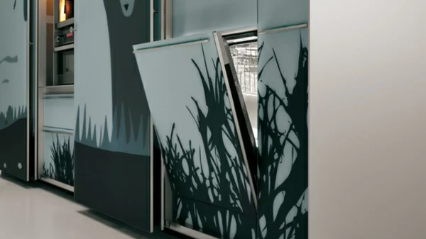 kreatives küchen design valcicune minimalistisch spülmaschine
