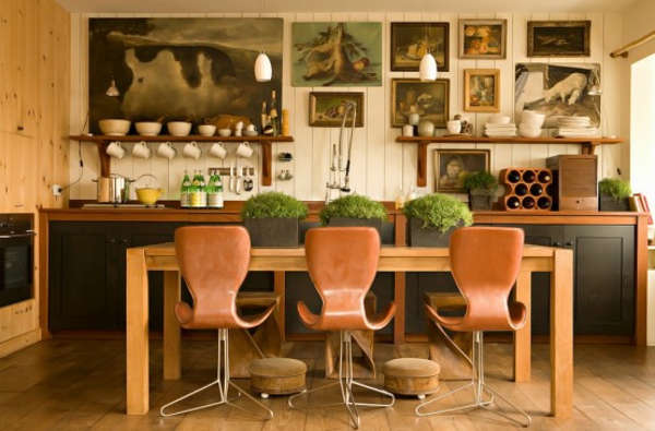Fabelhafte Kücheneinrichtung in warmen Farbtönen
