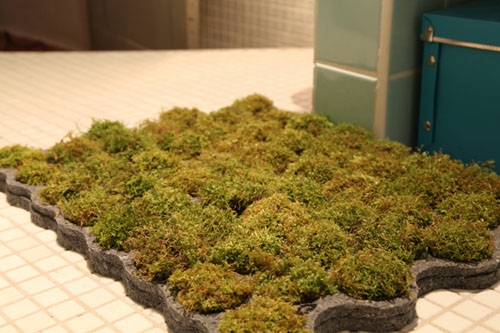lebende badematte grün originell außergewöhnlich