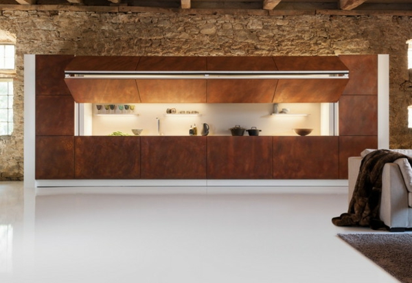 moderne innovative küche warendorf öffnen arbeitsfläche