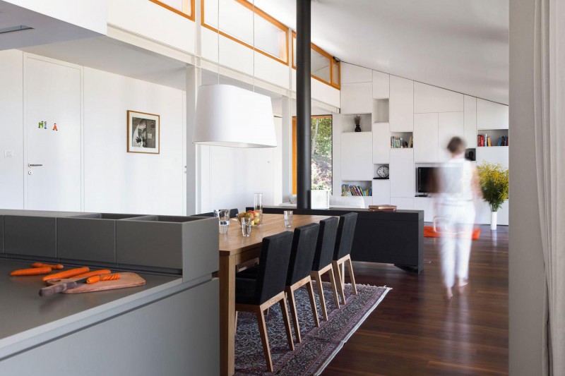 moderne zeitgenössische architektur house mj essbereich küche