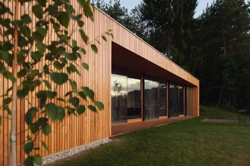 moderne zeitgenössische architektur house mj glaswände