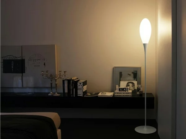 originelle designer stehlampen floureszenzlampe wohnzimmer modern