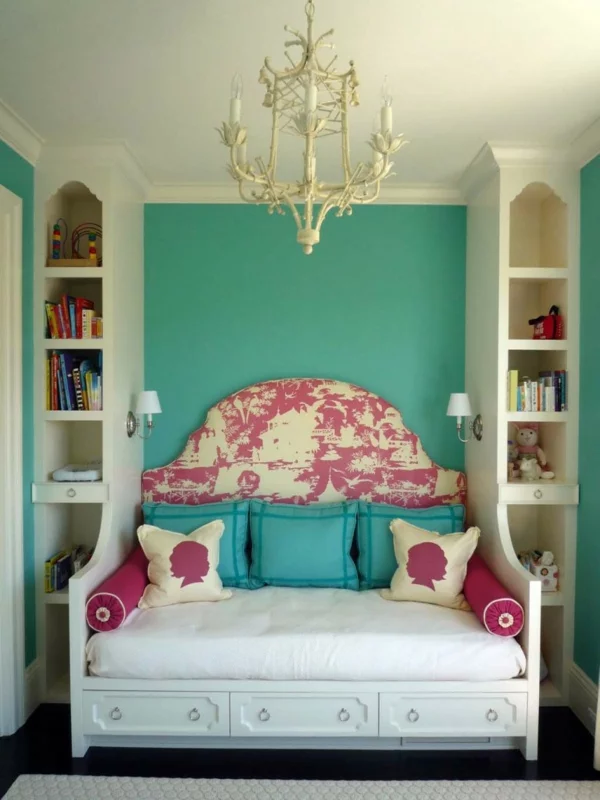 pink farbe einrichtung hell schlafzimmer minzgrün