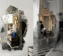 Prachtvoller Spiegel – moderne Kunst, inspiriert von den alten Zeiten