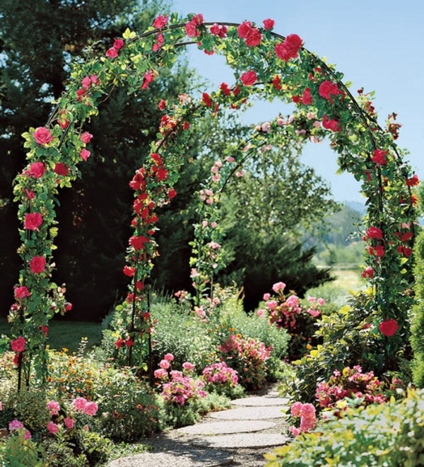 Zauberhafte Rosenbögen im Garten 21 tolle Vorschläge