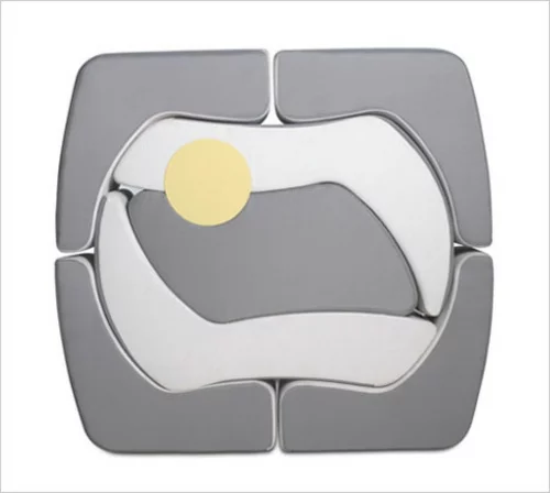 stapelbares puzzle außenmöbelstück design konzept