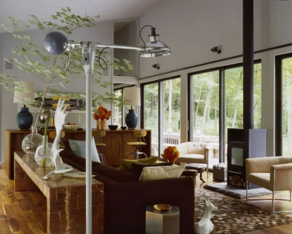 stilvolles haus design 16 türen new york wohnraum sofa