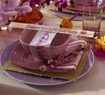 Attraktive Tischdekoration mit exotischen Blumen – 15 tolle Ideen