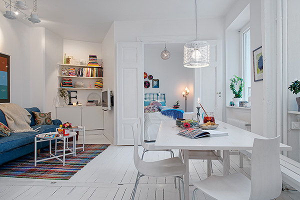 Wertvolle Wohnung In Weiss Mit Shabby Chic Details In Goteborg