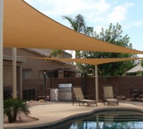 Terrasse und Garten Sonnenschutz Ideen – Sonnensegel und Markisen verwenden