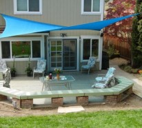 Terrasse und Garten Sonnenschutz Ideen – Sonnensegel und Markisen verwenden