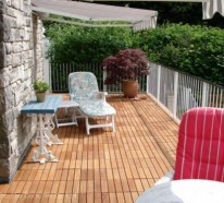 Terrasse und Balkon mit Holzfliesen verlegen – Verwenden Sie Holzfliesen als Bodenbelag