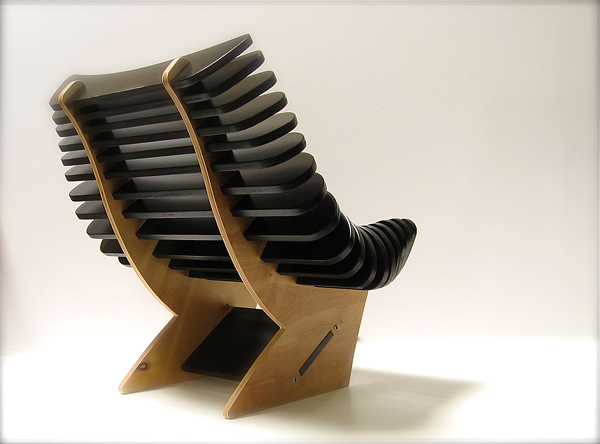 coole gartenmöbel designs rippe stuhl