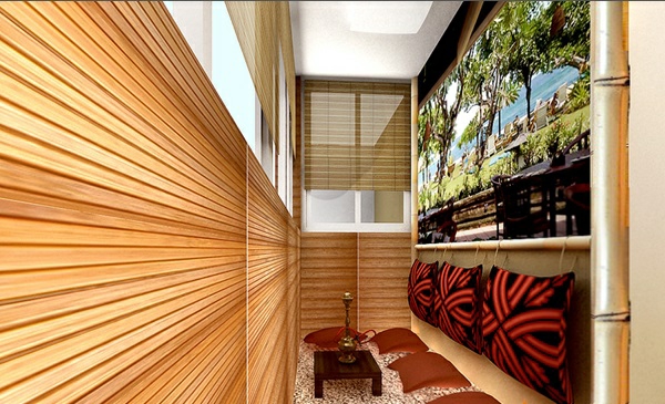 designer balkon projekte idee holz wand platten