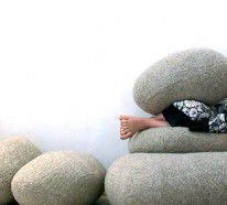 Designer Sitzkissen in Form von Steinen – stilvoll und praktisch