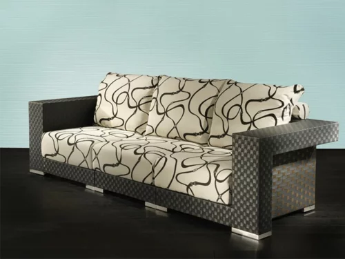 designer sofa muster interessant niedrig auflagen kissen fendi casa