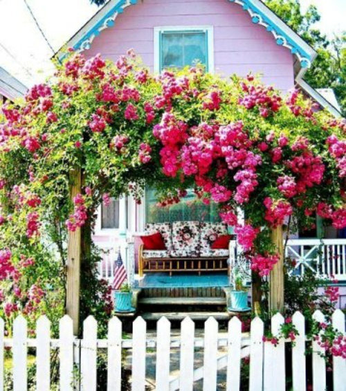 Schöne,farbenfrohe Veranda Ideen - gemütliche Sitzecke