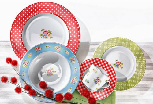 Feng Shui Farben in der Küche - farbige oder weiße Teller?