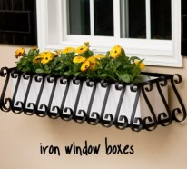 Blumenkästen auf der Fensterbank draußen – sichere und schöne Blumendeko