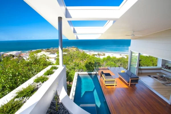 Sichtschutz für Terrassen beige auflage grau australien