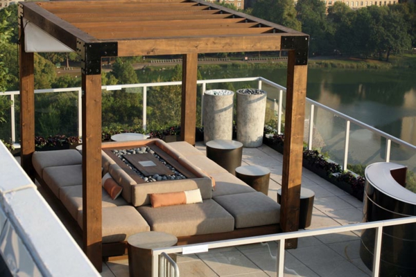 coole terrassenüberdachung ideen hochmodern schlafzimmer fluss