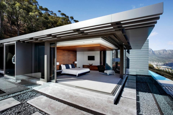 coole terrassenüberdachung ideen hochmodern schlafzimmer freien