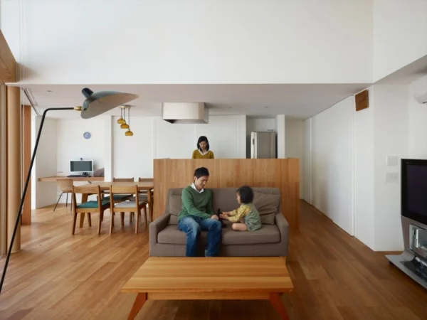 Elegantes modernes Haus wohnzimmer holz einrichtung