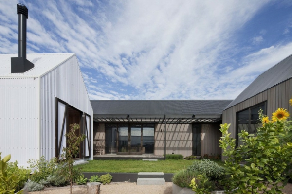 architektur und design australien haus innenhof häuschen