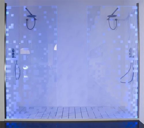 badezimmer ideen duschkabine glas antonio lupi