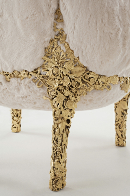 barock möbel design aus brasilien goldgelb stuhlbeine