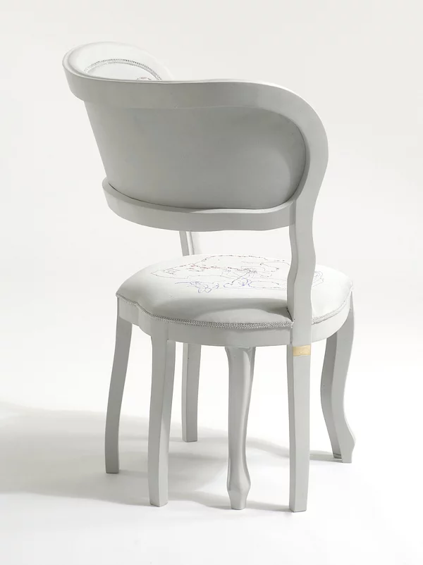 schneeweiße klassische stuhl designs weiß lackiert holz rücklehne