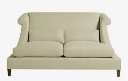 kleine sofa design ideen zwei personen beige bequem