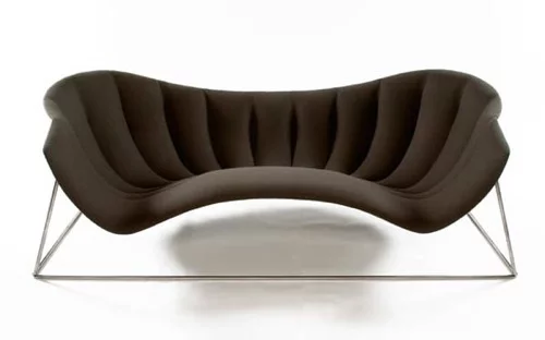 coole kleine sofa design ideen zwei personen dunkel